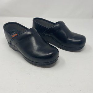 - Dansko XP Black Leather Clogs